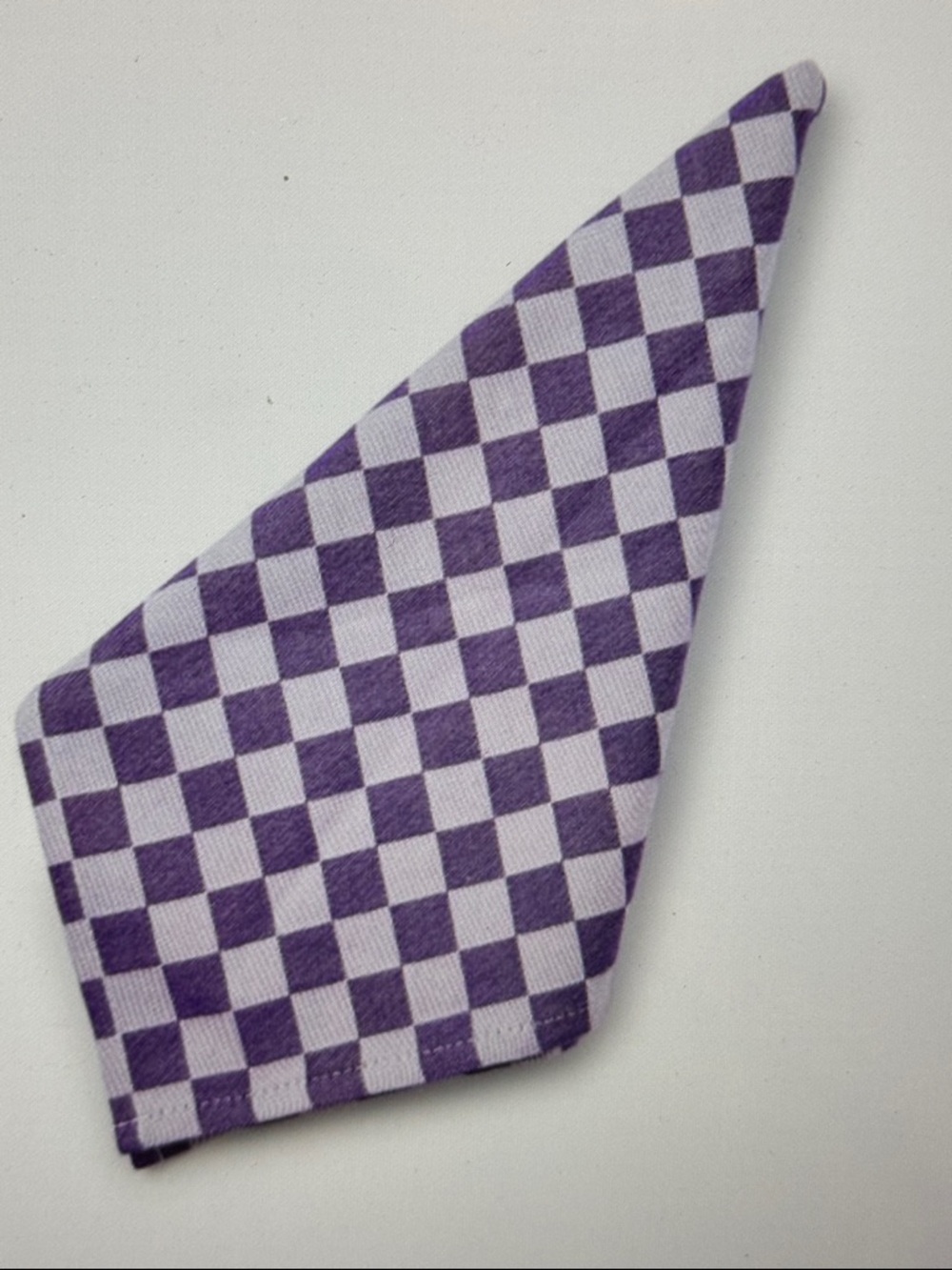 MacKenzie-Childs (4) Plum and Checkered Napkin